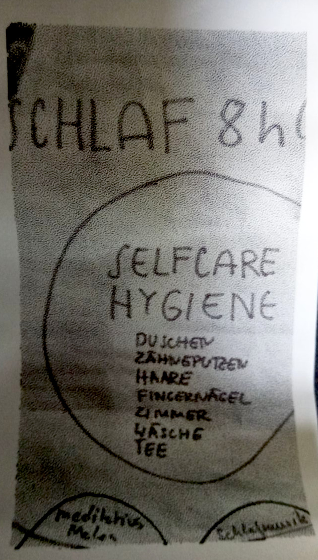personal writing about care